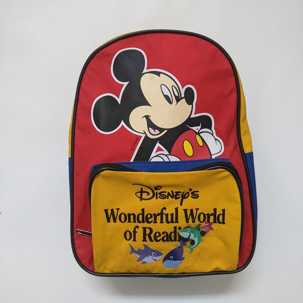 Disney Mickey Mouse Backpack, 12" High - Picture 1 of 4